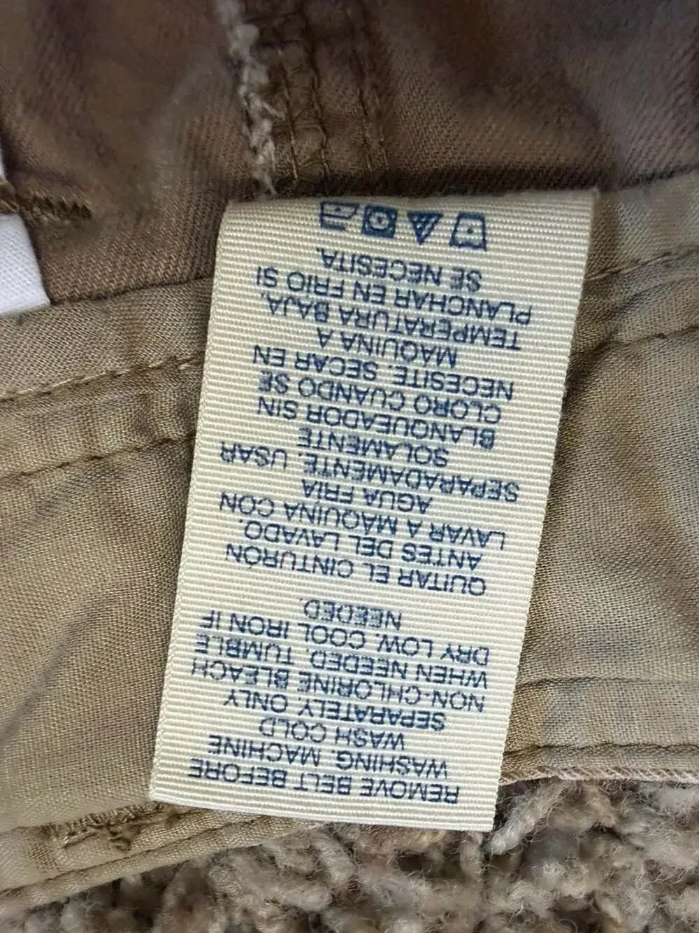 Faded Glory Men's Tan Cotton Cargo Shorts Size 32
